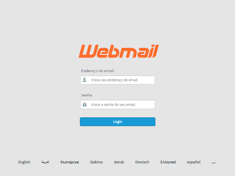 Acessando o Webmail