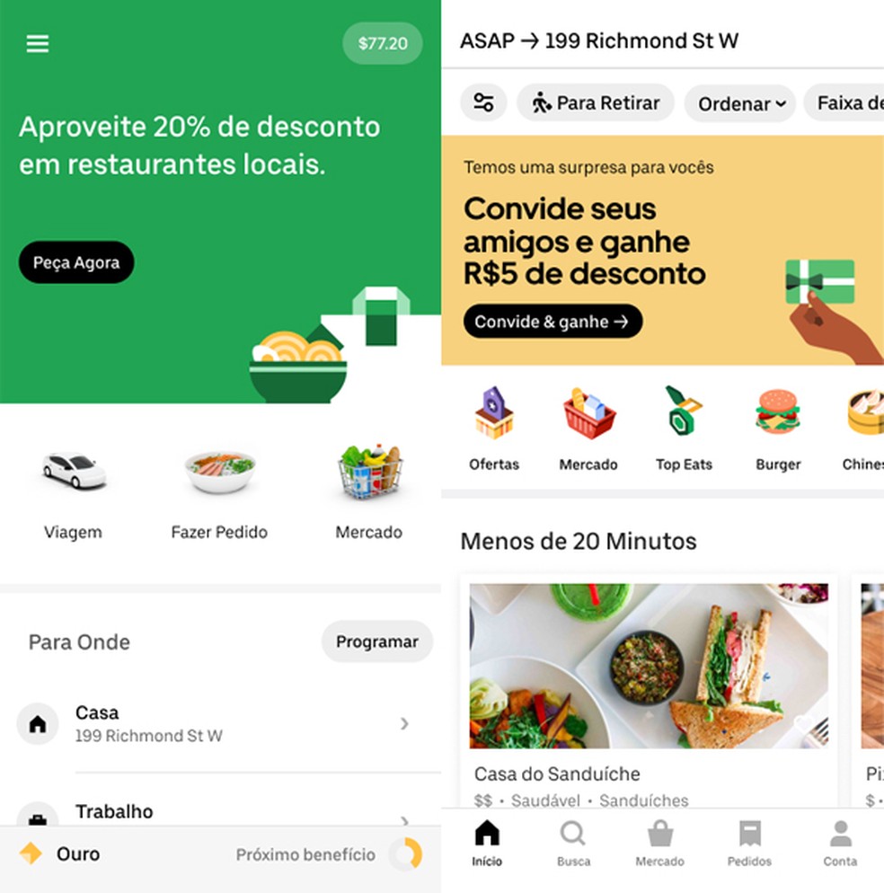 Uber lança serviço de entrega de compras de mercado online no Brasil